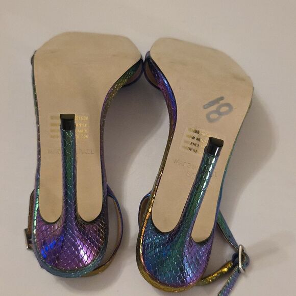 BRAND NEW STEVE MADDEN BETTHANY MULTI SNAKE STILETTO HEEL with ANKLE STRAP - Picture 13 of 16